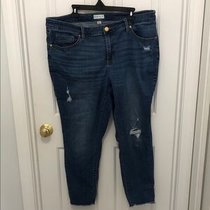 Ava and Viv womens plus  distressed jeans